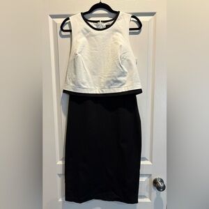 Banana Republic Dress, Black & White, Size 10